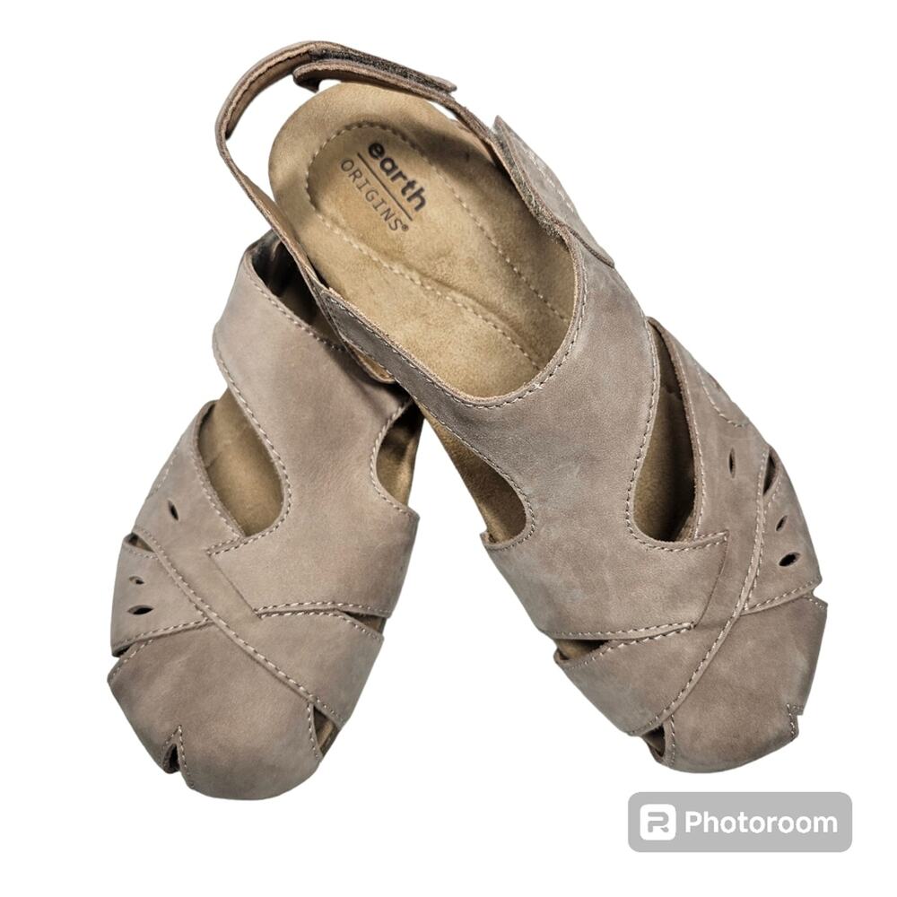 Earth Origins Birdine Casual Round Toe Slip-On Sandals Size 8.5